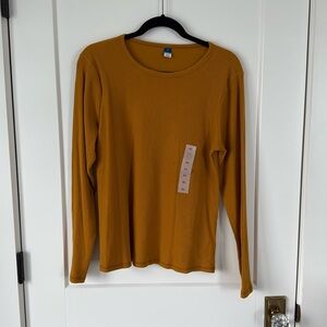 Old Navy ribknit top in burnt orange NWT
